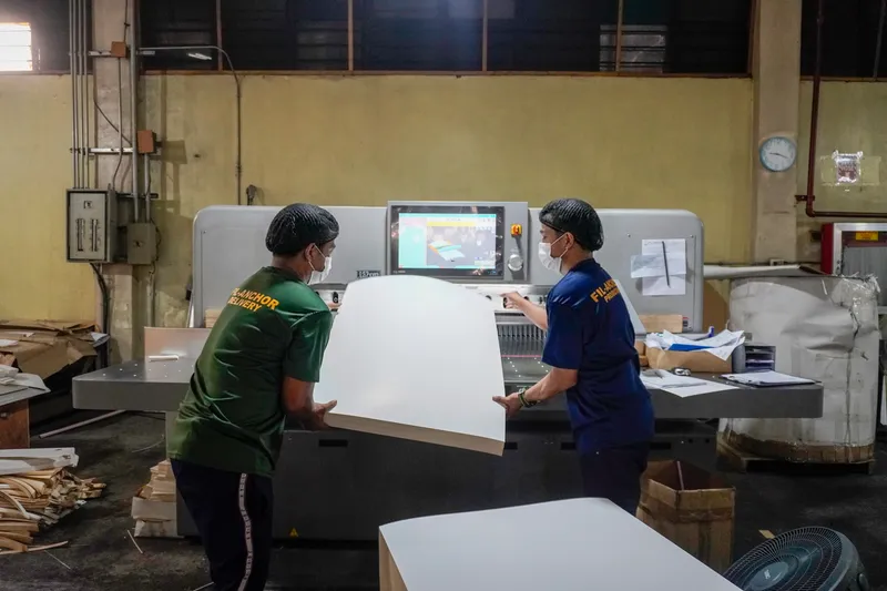 Fil-Anchor staff at the production facility